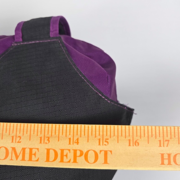 RARE Timbuk2 Cargo Tote Convertible Backpack Black & Purple Nylon Ripstop Bag - Picture 11 of 13